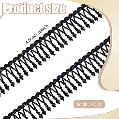 5 Yards Polyamide with Plastic Beaded Trim&nbsp;OCOR-WH0109-087B
