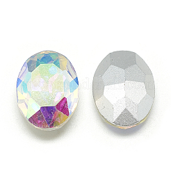 Pointed Back Glass Rhinestone Cabochons&nbsp;RGLA-T080-6x8mm-05