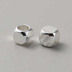 Cube Brass Beads&nbsp;KK-WH0081-64D