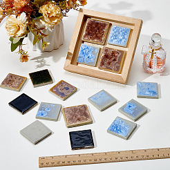 500G Square Porcelain Cabochons Mosaic Pieces Sets&nbsp;PORC-SP0001-26
