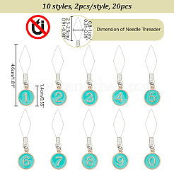 20Pcs 10 Style 304 Stainless Steel Threaders&nbsp;DIY-AB00047
