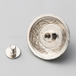Zinc Alloy Decorative Rivets&nbsp;BUTT-WH0028-36B-02