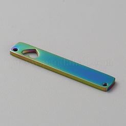 304 Stainless Steel Connector Charms&nbsp;STAS-WH0017-037MC