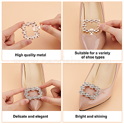 2 Styles Alloy Rhinestone Shoe Decorations&nbsp;FIND-GO0002-24