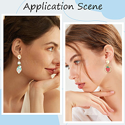 20Pcs Brass Stud Earring Findings&nbsp;KK-BBC0028-65
