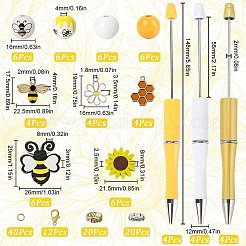 Bee Theme DIY Beadable Pen Sets&nbsp;DIY-SC0024-91