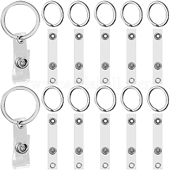 60Pcs PVC & Iron Snap Clip Straps&nbsp;DIY-SP0004-49