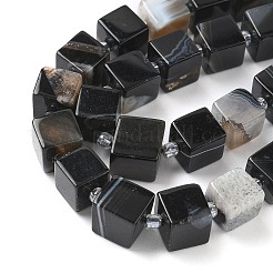 Natural Banded Agate(Dyed & Heated) Beads Strands&nbsp;G-D338-A09-01