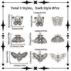 24Pcs 3 Style Tibetan Style Alloy Pendants&nbsp;FIND-SC0005-07