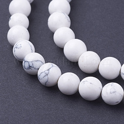 Synthetic Howlite Beads Strands&nbsp;G-E110-6mm-5