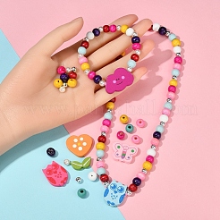 DIY Wood Jewelry Set Making Kit&nbsp;DIY-YW0005-58