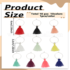 Cotton Wine Glass Charms&nbsp;AJEW-LP00016