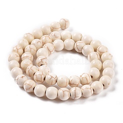 Synthetic Turquoise Beads Strands&nbsp;TURQ-F007-01A-8mm