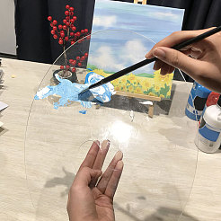 Plastic Watercolor Oil Palette&nbsp;AJEW-WH0696-656