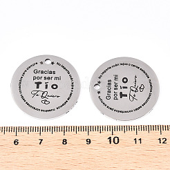 Non-Tarnish 201 Stainless Steel Pendants&nbsp;LS-STAS-T064-38P-19