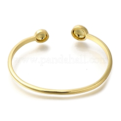 Rack Plating Brass Cuff Bangles&nbsp;BJEW-P336-11G
