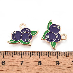 Fruit Alloy Enamel Pendants&nbsp;X-ENAM-T022-32F