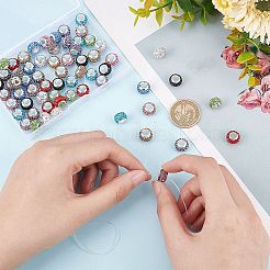 60pcs 10 colors 304 Stainless Steel European Beads&nbsp;FIND-DC0001-26