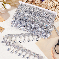 Polyester Tassel Lace Ribbon&nbsp;OCOR-WH0079-75D
