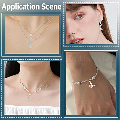 5Pcs 925 Sterling Silver Charms&nbsp;STER-BBC0009-44C