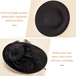 Linen Mini Hat Fascinator Base&nbsp;AJEW-WH0561-32A