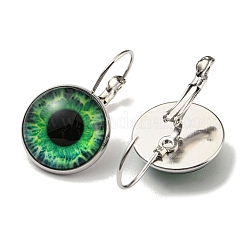 Eye Glass Leverback Earrings with Brass Earring Pins&nbsp;EJEW-Q798-01N