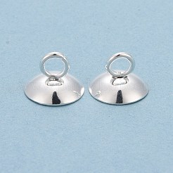 201 Stainless Steel Bead Cap Pendant Bails&nbsp;STAS-L244-27A-S