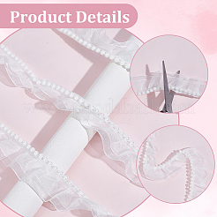 5 Yards Polyester Lace Ribbons&nbsp;OCOR-GF0006-14A-02