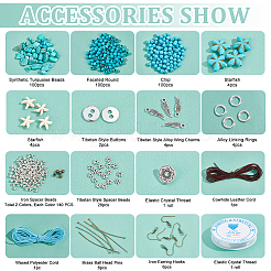 DIY Gemstone Earring & Bracelet & Necklace Making Kit&nbsp;DIY-PH0009-10
