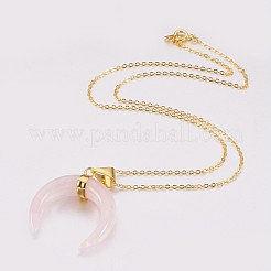 Natural & Synthetic Mixed Stone Pendant Necklaces&nbsp;NJEW-JN02140
