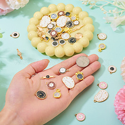 50 Pcs Alloy Enamel Pendants&nbsp;ENAM-TA0003-76