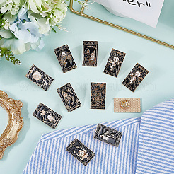 10Pcs 10 Styles Tarot Enamel Pins&nbsp;JEWB-SC0001-72