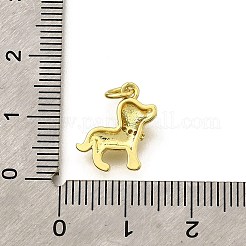 Brass Micro Pave Cubic Zirconia Pendants&nbsp;KK-I275-21G