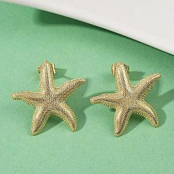 Brass Stud Earrings&nbsp;EJEW-R032-06G