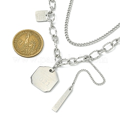 304 Stainless Steel Chain Necklaces&nbsp;NJEW-M078-12G
