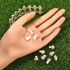 10Pcs Mushroom Handmade Lampwork Beads&nbsp;LAMP-YW0001-08C