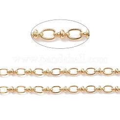 Rack Plating Brass Oval & Knot Link Chains&nbsp;CHC-K013-02