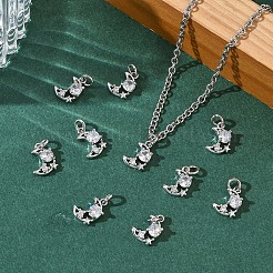 SHEGRACE Brass Micro Pave Cubic Zirconia Pendants&nbsp;XGRQ3D809-508P