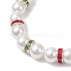 Christmas Alloy Enamel Charm Bracelets&nbsp;BJEW-TA00682