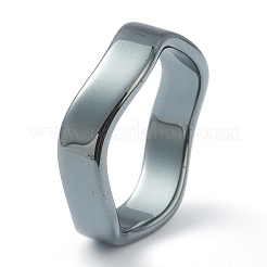 Non-magnetic Synthetic Hematite Finger Rings&nbsp;RJEW-J072-03G