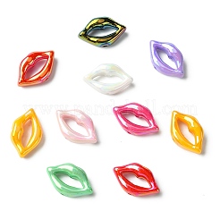 100Pcs UV Plating Opaque Acrylic Beads&nbsp;PACR-CJ0001-50