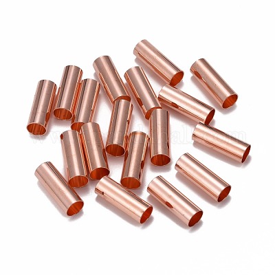 Brass Tube Beads&nbsp;KK-E774-81RG-1