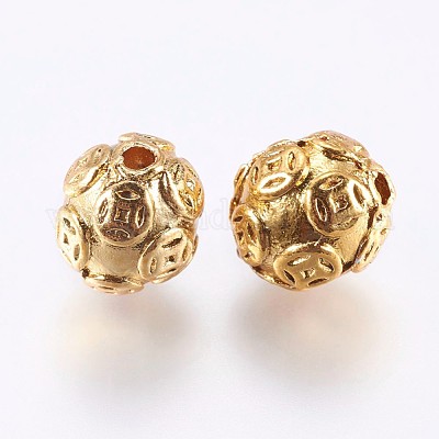 Brass Beads&nbsp;KK-F735-05G-1