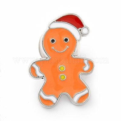 Wholesale Christmas Gingerbread Man Enamel Pin - Pandahall.com