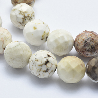 Natural Magnesite Beads Strands&nbsp;G-K226-8mm-01-1