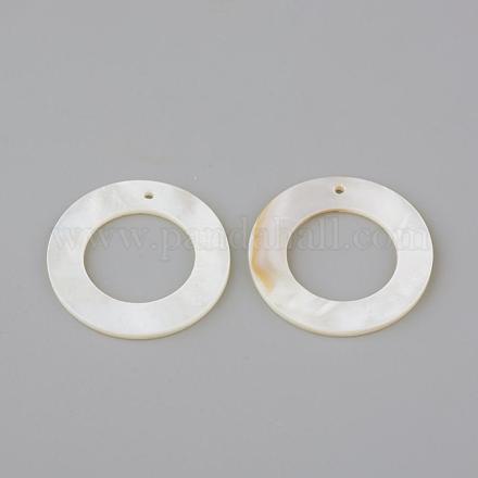 Freshwater Shell Pendants&nbsp;SHEL-Q008-47-1