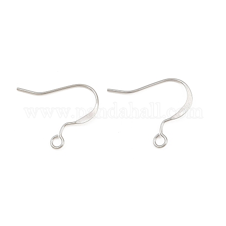 Brass Flat Ear Wire KK-CBA57BD-09P-1