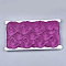 Polyester Ribbons, Wave Shape, Medium Violet Red, 1-1/2 inch(38mm)~1-5/8 inch(40mm), 10Yard/card