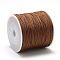Nylon Braided Cord, Chinese Knotting Cord for Jewelry Making Macrame Craft, Sienna, 0.8mm, about 109.36 yards(100m)/roll
