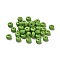 Opaque Acrylic Column Beads, Yellow Green, 7x4mm, Hole: 1.8mm
